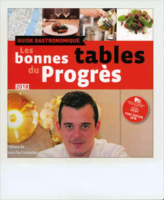 Critique restaurant Chez Lucien à Lyon dans le guide gastronomique Les Bonnes Tables du Progrès 2018